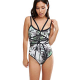 Women's one piece swimsuit Print padded bikini set Swimwear