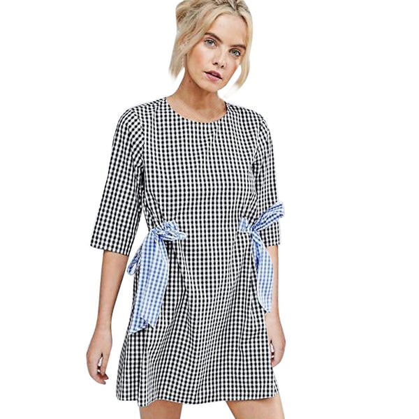 Fashion New Arrival Autumn Dress Women Sexy Half Sleeve
