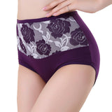 High Waist Cotton Women Briefs Sexy Healthy Panties Underwear Plus Size PP/L