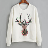 Women Girl Plus Size Sweatshirt Long Sleeve Crop Jumper Suede Pullover Tops