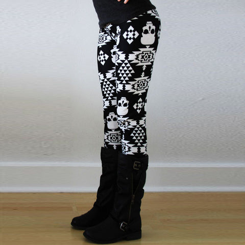 Casual Women Lady Skinny Print Stretchy Jegging Pants Slim Leggings