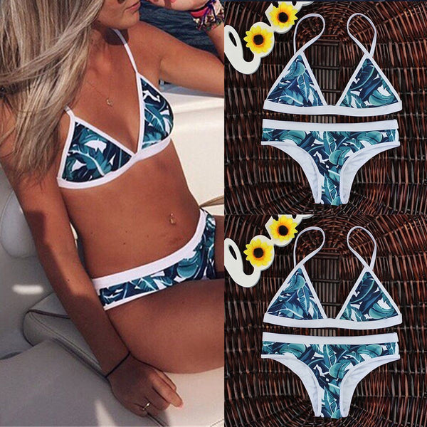 Women Push-up Padded Bra Bandage Bikini Set Swimsuit Swimwear