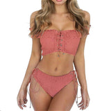 Sexy  Women Summer Bathing Suits Two Pieced High Waist Bikini